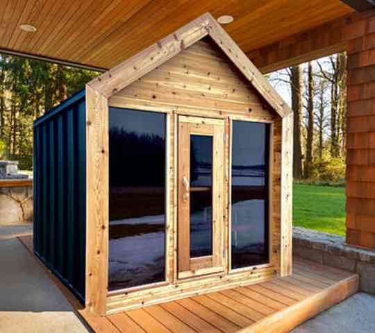 Vonkajšia sauna do zahrady Lux 1