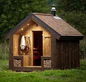 Vonkajšia sauna do zahrady Orava 2